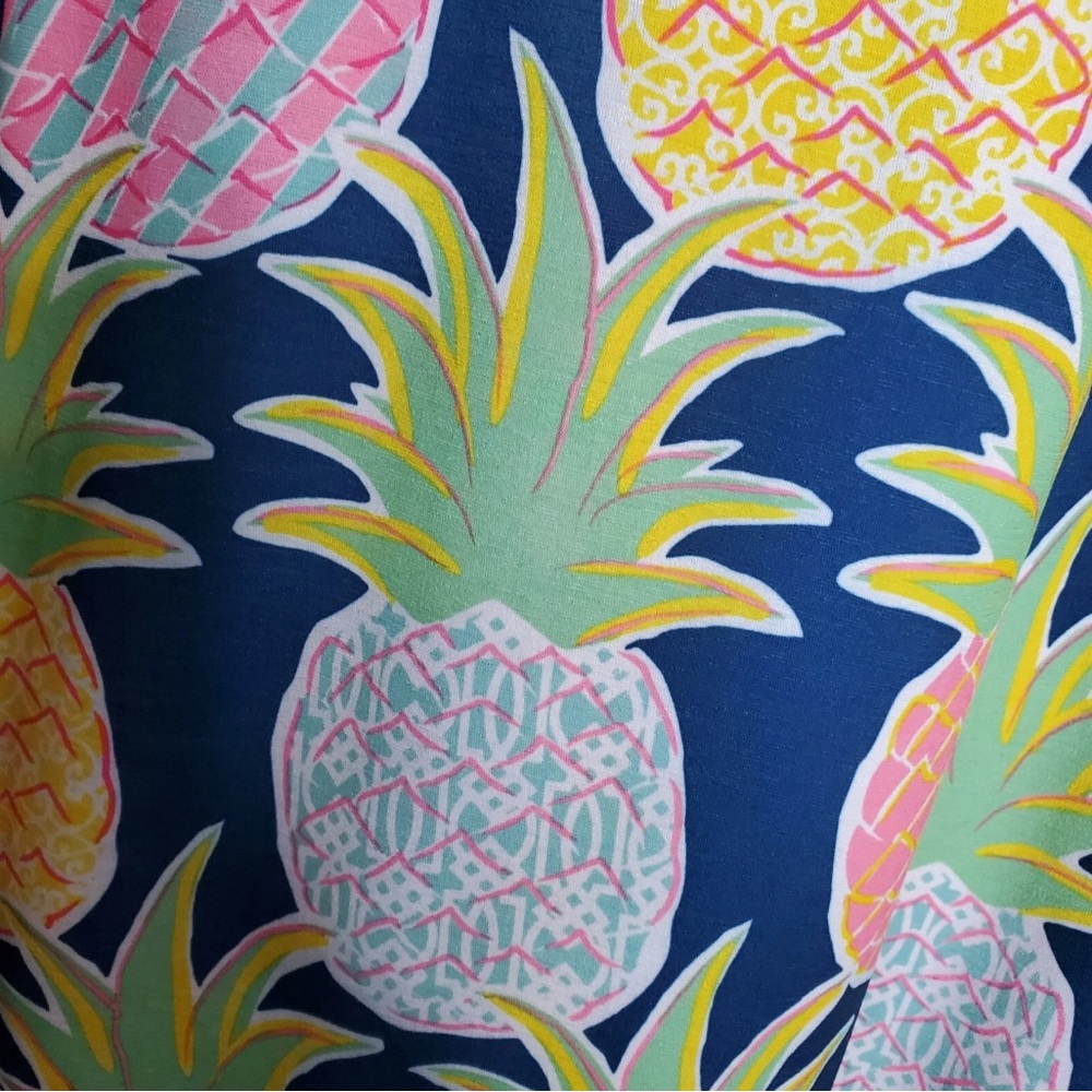 Simply Southern Colorful Pineapple Print Dress - Picture 5 of 8